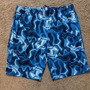 Athletic Works Blue Swirl Athletic Shorts